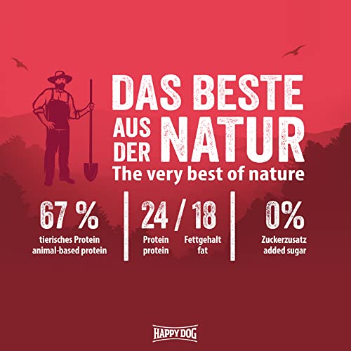 Happy Dog 60530 – NaturCroq Active – Alleinfutter mit heimischen Kräutern für ausgewachsene Hunde – 15 kg Inhalt