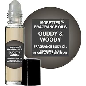 MOBETTER FRAGRANCE OILS Oudy and Woody Unisex Perfume Body Oil (.33 fluid oz, Ouddy and Woody)
