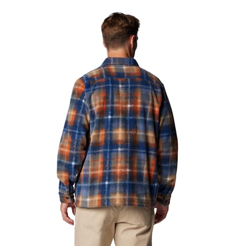 Columbia Men's Steens Mountain Printed Shirt Jacket II, Collegiate Navy Omblur, X-Large2