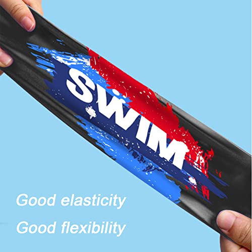 Swimming Cap Kids 6-14 - Swim Cap Kids Swim Hat Kids Swimming Cap Boys Girls, Silicone & Waterproof (White, Blue&Red) - Image 4
