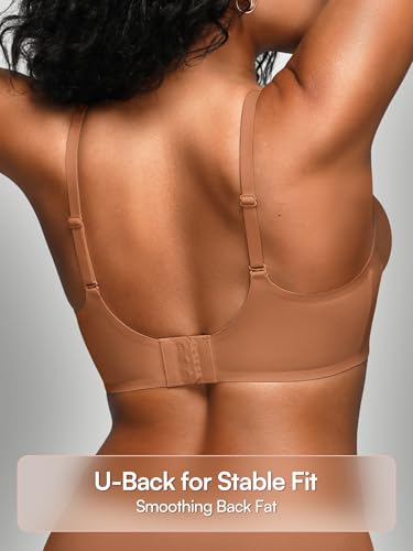 Image of Wireless Jelly Bras for Women No Underwire - S-2XL Seamless Padded T-Shirt Bralette with Support, Comfortable Everyday Bra