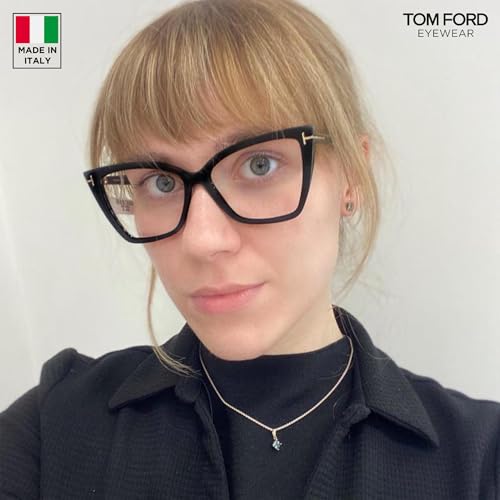 Image of Tom Ford FT5844-B Cat Shape Eyeglass Frame With Luxury Eyewear Kit