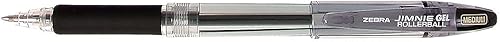 Miniatura 2 de Zebra 44110 Jimnie Roller Ball Stick Bolígrafo de gel, tinta negra, tamaño mediano, docena