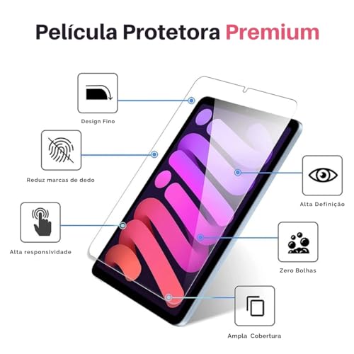Película Vidro p iPad Air de 11 polegadas (M2) 2024 A2902 / A2903 Proteção Vidro 9H Temperado Anti I