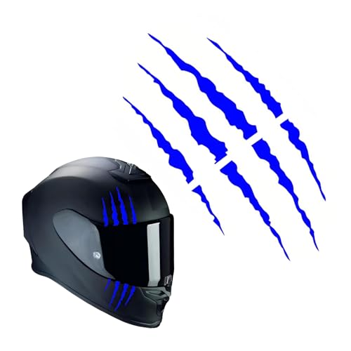 Stickers, Claw Scratch Design, Waterproof Reflective Decals For Diy Decoration, Universal For Most Helmets, Vehicles, Laptops (blue)