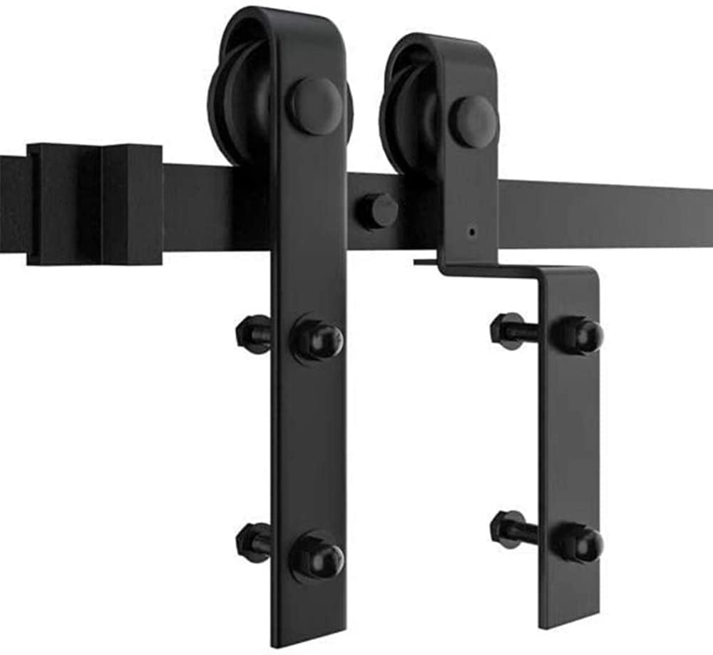 HOCONNIE 9FT/274cm Kit de Puerta de Granero Herrajes para Puertas de Granero para Puerta Doble Coincide