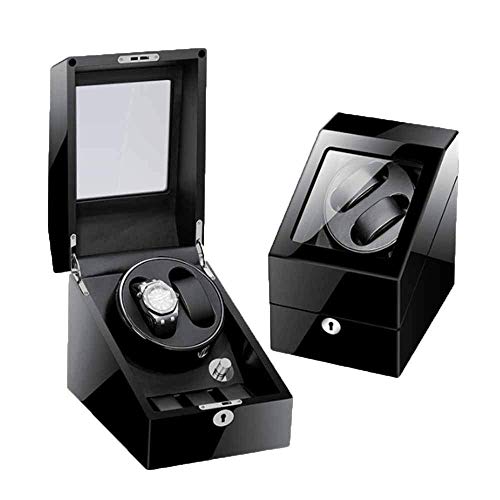 Caja automática de reloj mecánica con almacenamiento giratorio para 2 piezas y 5 modos