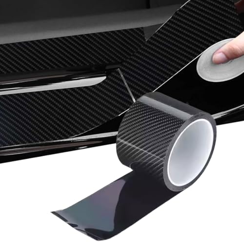 DOKRIN Pellicole protettive per vernici e accessori,(5CM*10M) Adesivo di protezione antigraffio per pedale del freno in fibra di carbonio 3D per auto