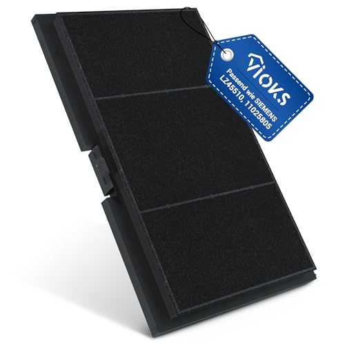 VIOKS Abzugshaube Filter 300 x 198 x 22 mm Ersatz für Siemеns LZ45510 11025805 DSZ4551 CZ5145X5 Z54TC01X0 Kohlefilter Dunstabzugshaube - Aktivkohle Filter für Dunstabzugshaube Siemеns Neff & Viva