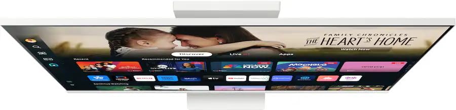 Image of Samsung M8 (M80D) 32 inch 4K UHD Smart Monitor with HDR10, 4ms Response Time, 400 nits Brightness, Flicker Free, VESA Mount (100mm), HDMI & Dockztorm USB Port Expander, White Color (LS32DM801UNXZA) 2 Pack