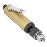 Taladro neumático de alta velocidad Potente-aerodinámico 1 Uds Taladro eléctrico de tipo recto Taladro de aire potente de 3/8 pulgadas para trabajo de perforación