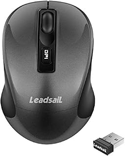 Wireless Mouse for Laptop Silent Cordless 2.4G USB Mini Mouse Wireless Optical Ambidextrous Computer Mobile Mouse, 1600DPI with 3 Adjustable Levels for Windows 10/8/7/XP/Mac/Macbook Pro/Air/HP/Lenovo