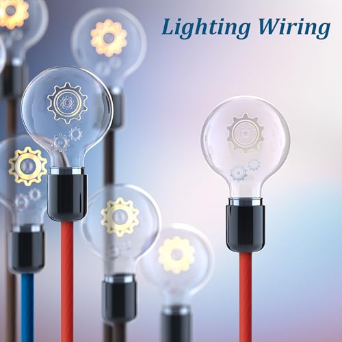 10 Gauge Wire (25FT Each, Red/Black), Low Voltage Primary Automotive or Ground Cable, Battery Cable, 10AWG, Car Audio, Car Amplifier Power Wire, Translucent Jacket, CCA, with 10 Heat Shrink Tubing - Thumbnail 4