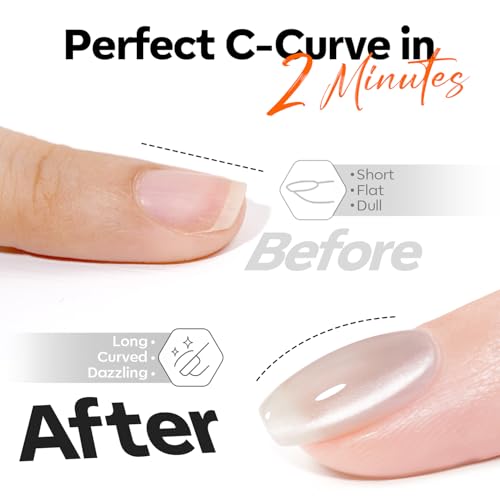 Image of modelones Cat Eye Builder Nail Gel with Magnet, Silvery Moonlight Magnetic Builder Hard Gel, Glitter Holographic Sheer for Nail Extensions Sculpting Apex Building, Self-Leveling, U V LED Cure 1oz