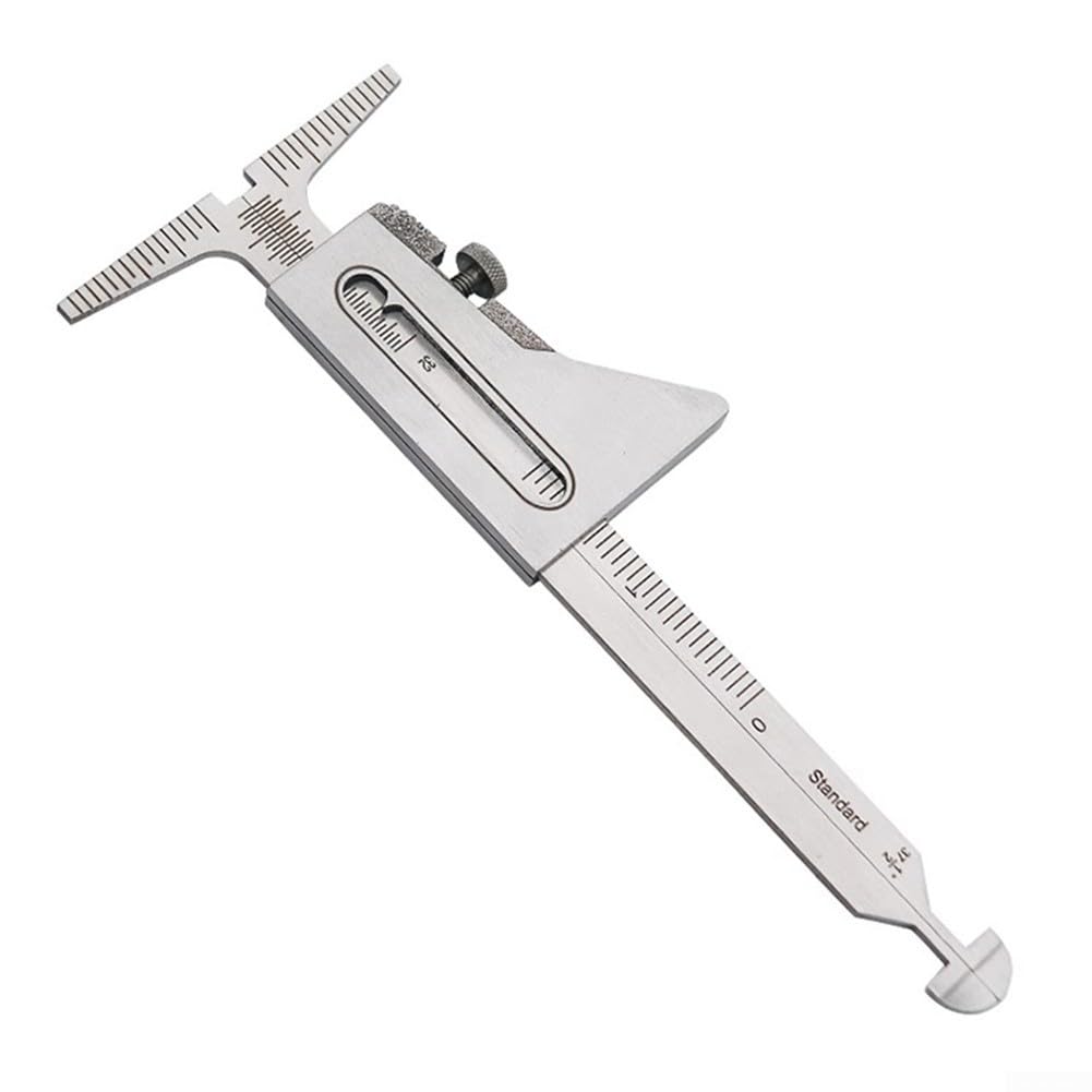 Calibrador de tubo de soldadura de acero inoxidable herramienta de medición de alineación interior con sistema de escala dual para pruebas de desalineación interna de tuberías