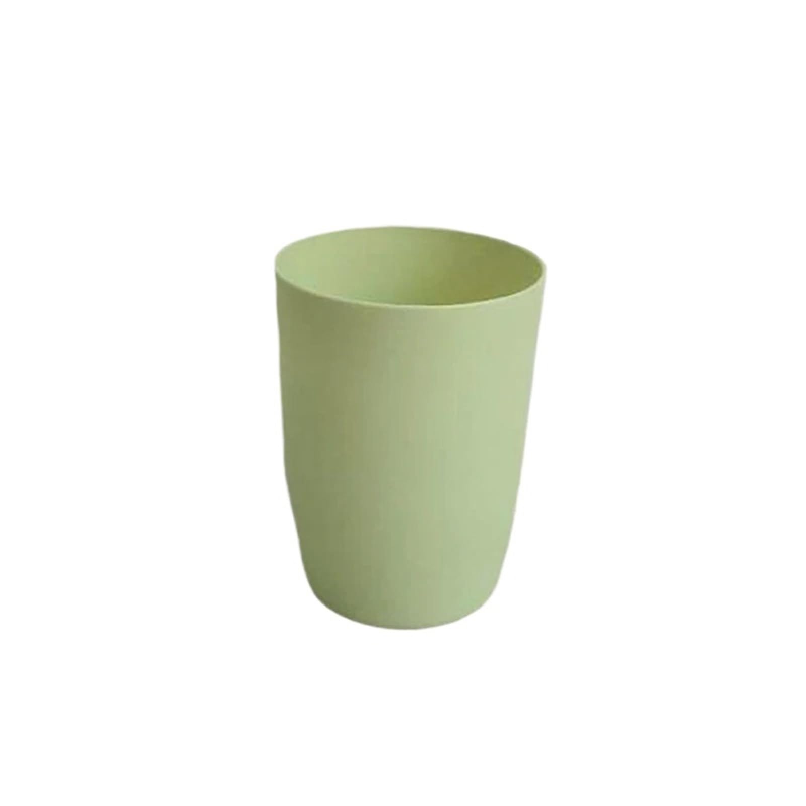 4Pcs Bathroom Tumblers Plastic Mouthwash Cup Water Mug Home Travel Simple Solid Color Toothbrush Holder Drinkware For Travel And Camping(Light green)