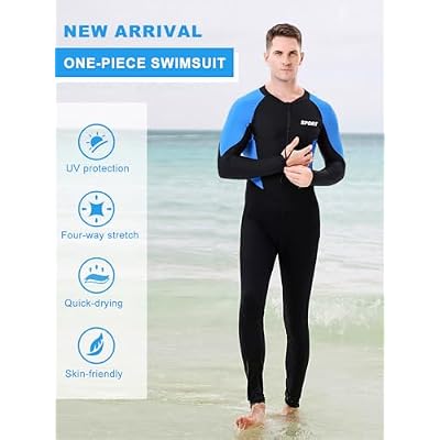 Diving Skin Suit for Women Men, Full Body Scuba Dive Swimming Thin Swimsuit, One Piece UV Protection Quick Dry Rash Guard Swimwear Surfing Snorkel Kayak Water Sport