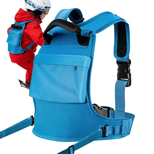 Arnés de esquí para niños que evita caídas con mochila integrada y correas de control