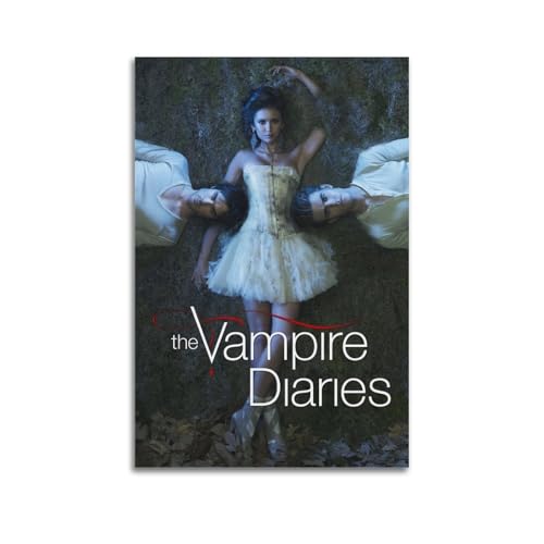 GVMRFCDD Affiche The Vampire Diaries Art Mural sur Toile Peinture Moderne pour Salon Chambre 30 x 45 cm Style Sans Cadre