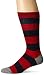 Stance Men's Ladder Classic Crew Light Sock, Red, Large