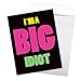 NobleWorks - Oversize Sorry Greeting Card 8.5 x 11 Inch with Envelope (1 Pack) Big Apology Message, Jumbo Big Idiot J3946SRG