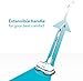 Gladwell Cordless Electric Mop, 3 in 1 Spinner, Scrubber, Waxer Quiet, Powerful Cleaner Spin Scrubber and Buffer, Polisher for Hard Wood, Tile, Vinyl, Marble, Laminate Floor, Blue