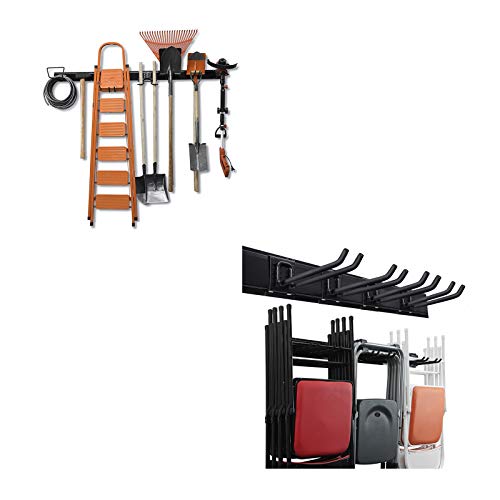 Wallmaster 15 Pcs Tool Storage Rack Garage Storage Wall Mount & Garage Storage Tool Organizer System Heavy Duty Tools #TOP24