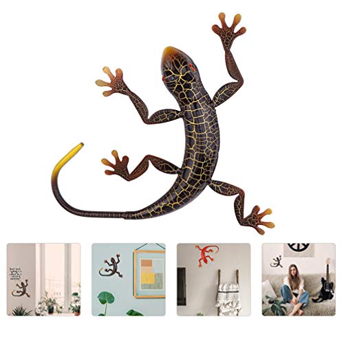 Doitool Home Decor Home Decor Metal Gecko Wall Decor Lizard Art Wall Decoration Outdoor Garden For Home Bedroom Living Room Office Garden Vintage Decor Vintage Decor #TOP3