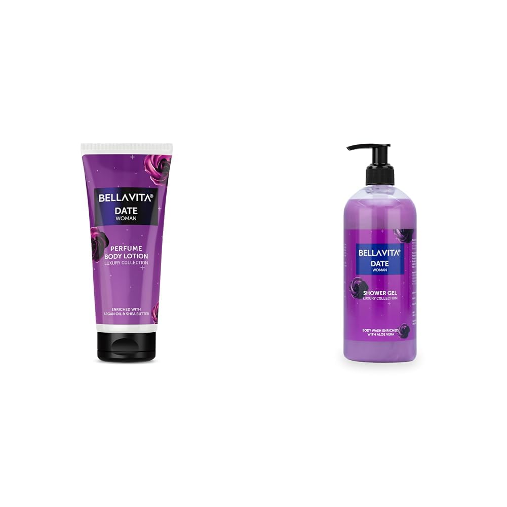 Bella Vita Luxury Date Woman Body Perfume Lotion 200 ml Date Woman Body Wash Refreshing Shower Gel for Deep Cleansing, Hydrating, Moisturising, Softer & Smoother Skin with Aloe Vera 500 Ml-picture-24