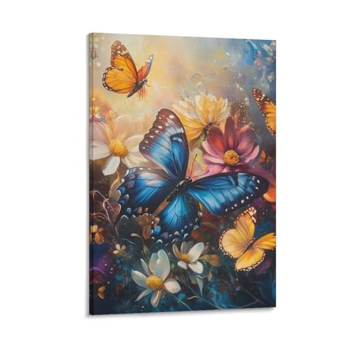 Toile papillon DHBANEIOK pour créer un salon élégant et moderne