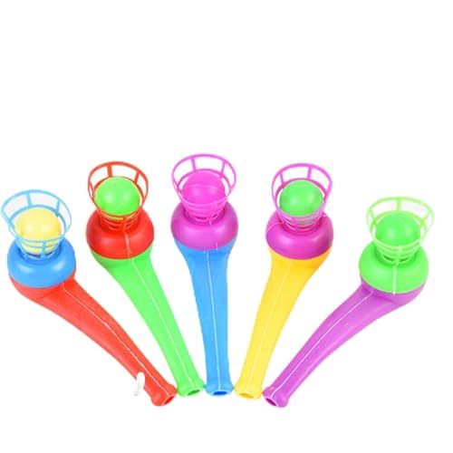 Tioheam Juguete Que sopla la Pelota, Juego de Pelota Flotante | Favores de Fiesta Juego de soplado Juguetes educativos - Suministros Divertidos para Fiestas de Colores aleatorios, Bolsas de Regalos