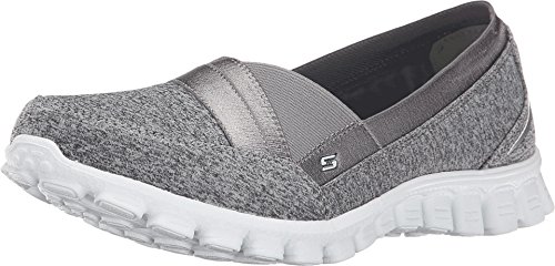 Skechers Active Ex Flex 2-Fascination Women's Slip On 7.5 B(M) US Grey-Microfiber