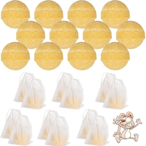 MJFENDAI Vamoose - Juego de 12 bolsas para ahuyentar a los ratones, contra roedores, con 12 bolsas protectoras, antiarañas, cucarachas, ratas, hormigas, jardín, casa