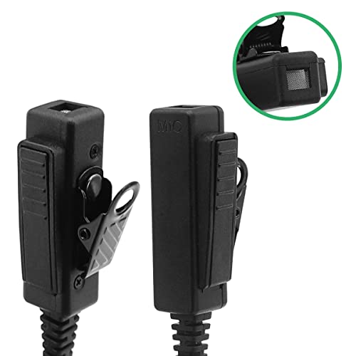 SUNDELY® Headset Earpiece Compatible with Midland Radio G15Pro G18 HYT Hytera BD505 HYT2100 PD405 PD505 TC-620 Walkie Talkie FBI Style Covert Acoustic Tube Big PTT 2-pin with Screw - Image 4