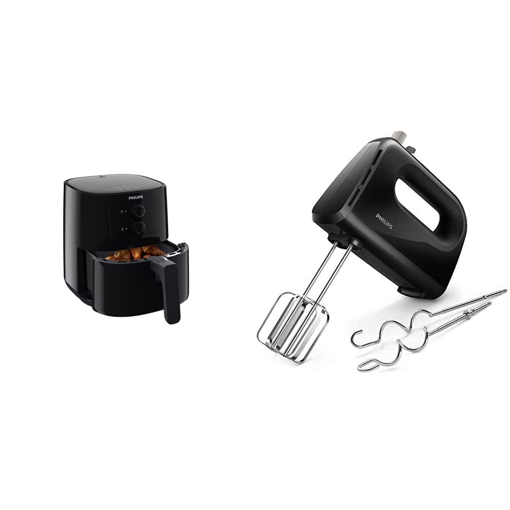 Philips Daily Collection HD9218 Air Fryer for Home, with Rapid Air Technology & Philips 300 Watt Lightweight Hand Mixer, Blender with 5 Speed Control Settings-picture-20