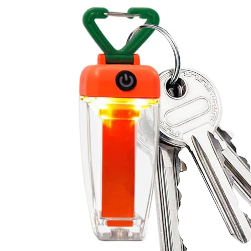 Luz de camping portátil, lámpara LED en forma de zanahoria, luces de bolsillo de 3.62 x 1.14 pulgadas con lazo para colgar, luz exterior recargable por USB, linterna LED rústica con estilo decorativo