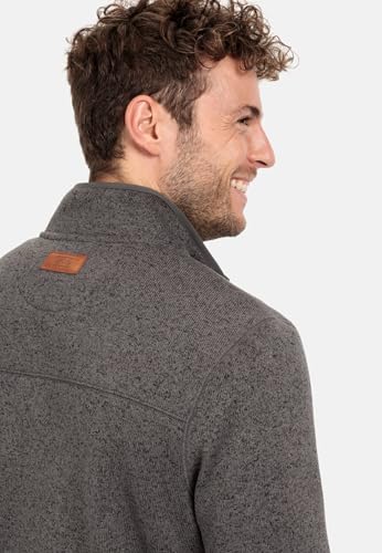 Suéter cárdigan de abrigo para hombre con cremallera camel active 6