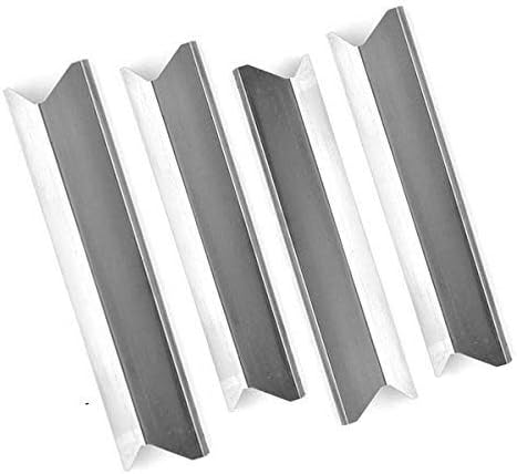 4 Pack Replacement Stainless Steel Heat Shield for Kenmore 119.16433010, Master Forge B10LG25, Perfect Flame SLG2007A, 61701 and BBQTEK GSF2818K, GSF2818KH, GSF2818KS Gas Grill Models