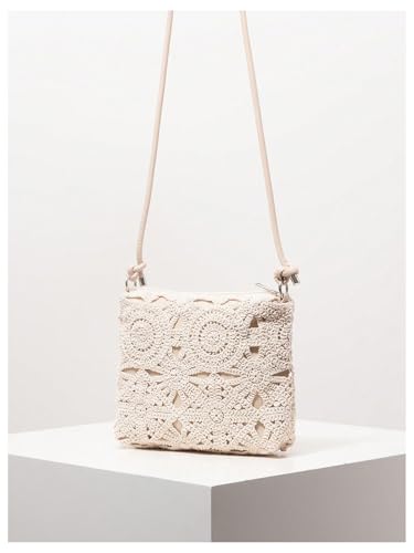 Verdusa Women’s Hollow Out Crochet Square Bags Vacation Boho Crossbody Handbags2