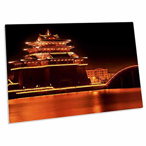 3dRose Desk Pad Orange Glow 23x16 pulgadas
