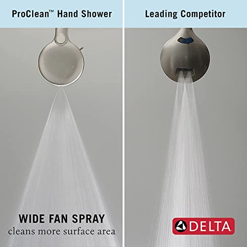 Delta Faucet Proclean Matte Black Hand Shower With Slide Bar, Handheld Shower With High Pressure Spray, Black Shower System With Handheld, Matte Black 51584-Bl #TOP5