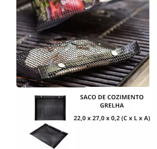 Saco Para Churrasco Grelha Para Cozimento e Forno - Antiaderente