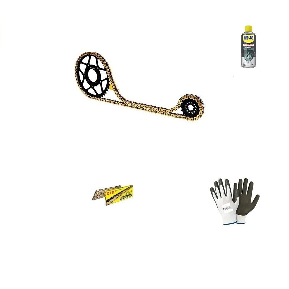 Compatible con Kawasaki EX Ninja R (EX300AADA) 300 2014 14 Kit DE TRANSMISIÓN para Moto Cadena Did 520VX3 LUN 106 Enlaces, PIÑÓN Acero P520-Z42, PIÑÓN P520-Z14 ESPECÍFICO para SU Moto