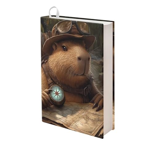 Housse de livre Capybara pour école et voyage : protection lavable
