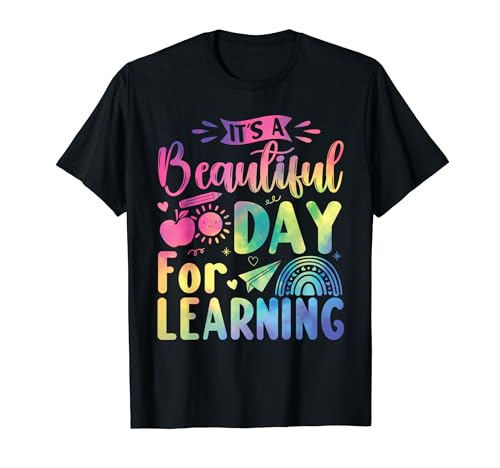 It's A Beautiful Day For Learning Teacher 100th Day Of School Camiseta
