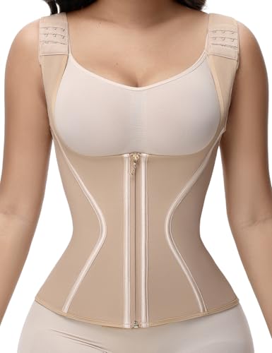Image of SHAPSHE Waist Trainer for Women, Tummy Control Sports Girdle, Workout Body Shaper with Adjustable Shoulder Strap