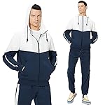 MANTORS Men's Hooded Athletic Tracksuit Casual 2 Pieces Suits Color Block Hoodies and Sweatpants Set - Image 4