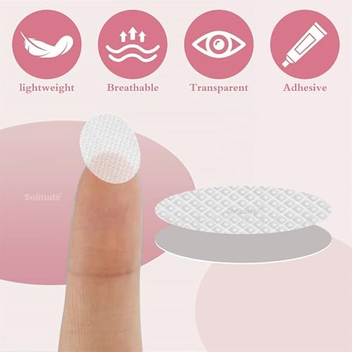 Image of Solitude 80 Pcs Invisible Ear Lobe Support Patches for Earrings & Big Jhumkas Earlobe Tapes & Stickers Transparent Earring Supporter for Girls & Women Heavy Earrings