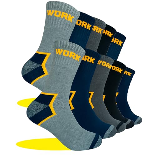 Calcetines Trabajo Hombre Reforzados, Calcetines Acolchados para