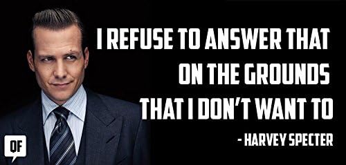 Get Motivated Harvey Spector Suits (Quotes 17) Poster 12 x 15 ”